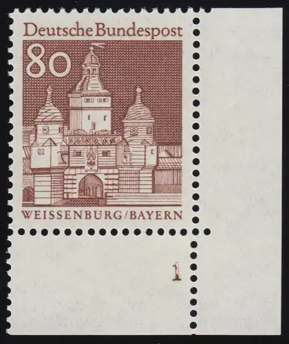 498 Bâtiments 80 Pf Ellinger Tor ** FN1