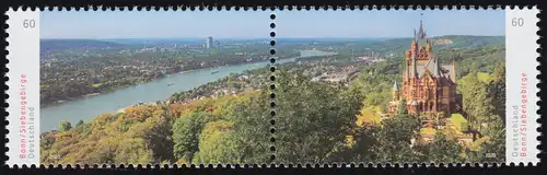 3510-3511 Panorama Bonn / Sept Montagnes, pression d'ensemble collant, **
