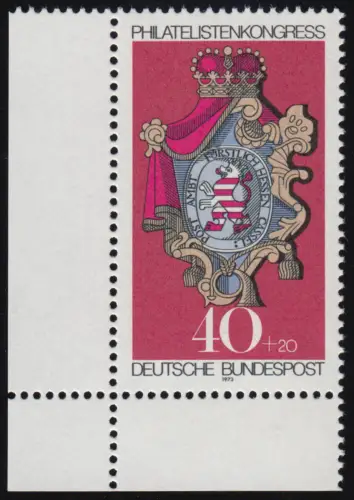 764 Congrès Association philatéliste 40+20 Pf ** Coin et l.