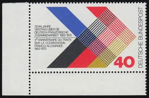 753 Traité de coopération franco-allemande ** Coin et l.