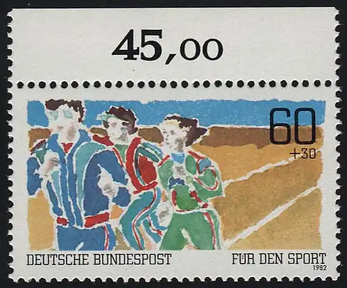 1127 Sporthilfe 60+30 Pf Dauerlauf ** Oberrand