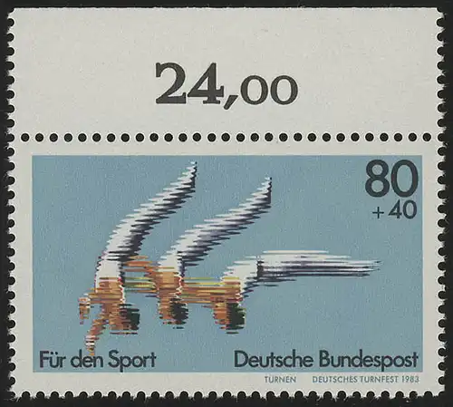 1172 Sporthilfe Turnfest 80+40 Pf ** Oberrand