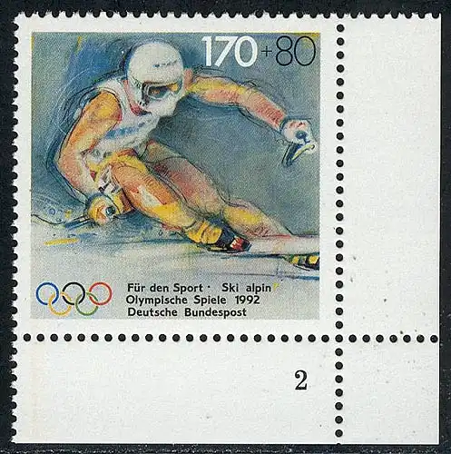 1595 Sporthilfe 170+80 Pf Ski alpin ** FN2