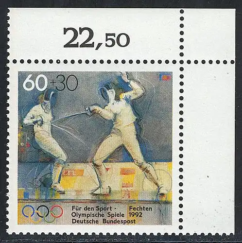 1592 Aide sportive 60+30 pichets ** coin o.r.