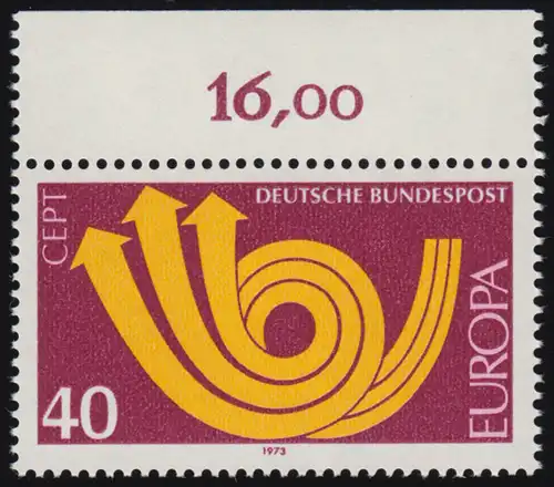 769 Europe 40 Pf Posthorn ** Oberrand