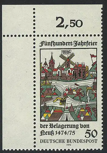 843 siège Neuss ** coin o.l.