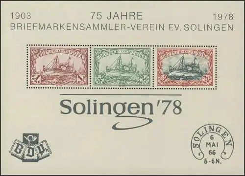 Sonderdruck Deutsch-Ostafrika FAKSIMILE Solingen 1978