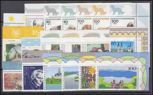 1834-1894 Bund-Jahrgang 1996 kpl. Ecken oben rechts ** postfrisch