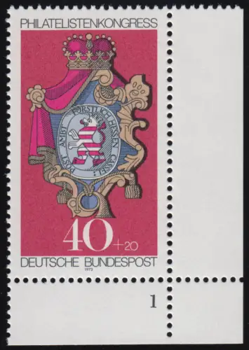 764 Kongress Philatelistenverband 40+20 Pf ** FN1