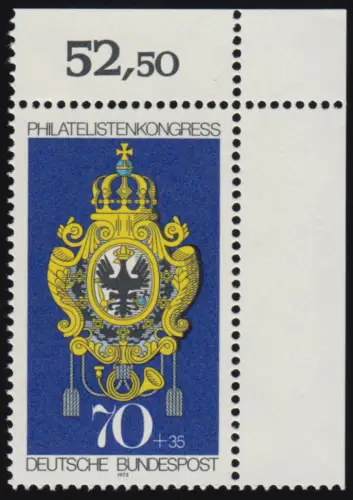 765 Congrès Association philatéliste 70+35 Pf ** coin o.r.