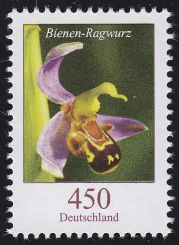 3191 Blume Bienen-Ragwurz 450 Cent, postfrisch **