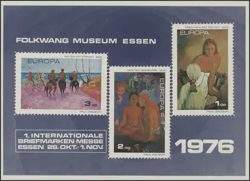 Sonderdruck Messe Essen 1976 Folkwang Museum, ** 