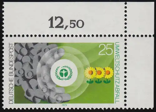 774 Environnement 25 Pf Elimination des déchets ** Coin o.r.