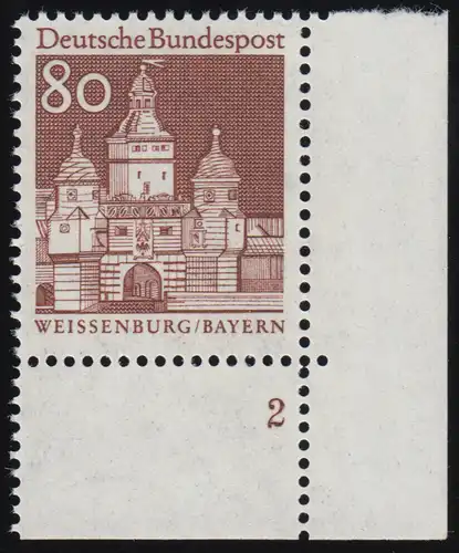 498 Bâtiments 80 Pf Ellinger Tor ** FN2
