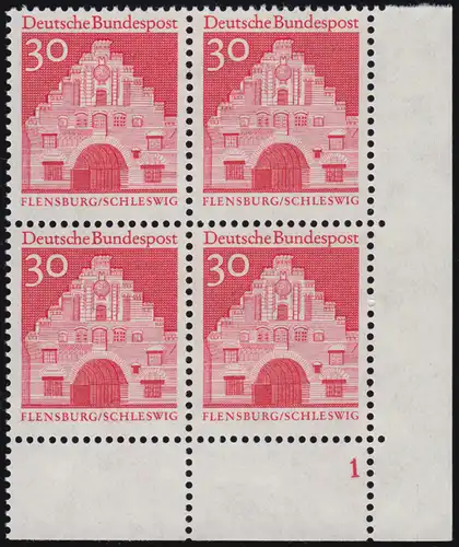 493 Bauwerke 30 Pf Nordentor rot ** Vbl FN1