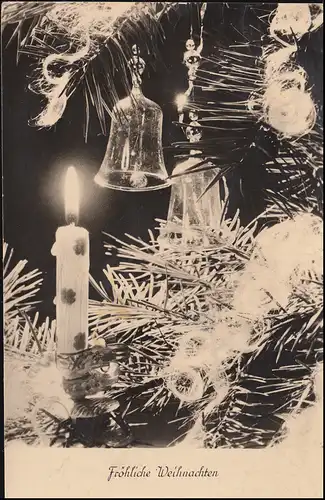 Landpost Rotteslsdorf über LUTHERSTADT EISLEBEN 20.12.1961 auf AK Weihnachten