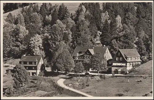Landpost Reinerzau über FREUDENSTADT 22.5.1953 auf passender AK Kurhaus 