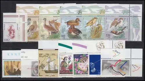 1965-2026 Bund-Jahrgang 1998 kpl. Ecken oben rechts ** postfrisch