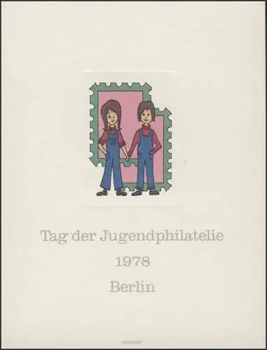 Berlin-Special Imprimer Journée de la philatélie des jeunes 1987, papier carton