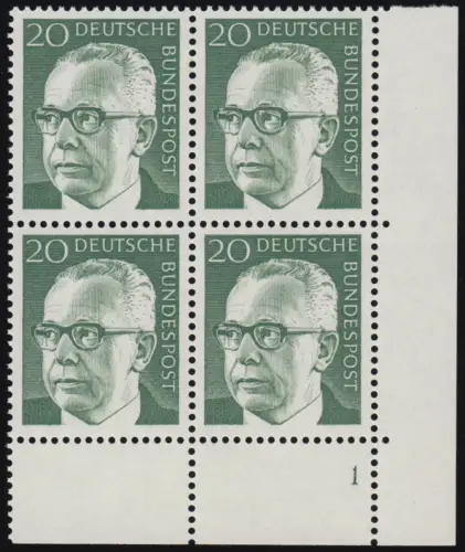 637 Gustav Hinemann 20 Pf ** Vbl FN1