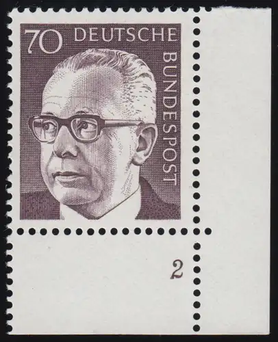 641 Gustav Hinemann 70 Pf ** FN2