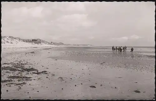 Landpost Blidsel über WESTERLAND um 1960 auf AK Westerland / Wattenmeer