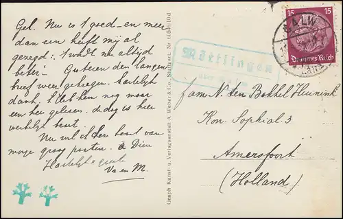 Landpost Möttlingen sur CALV Land 15.5.1935 sur AK Bad Liebenzell