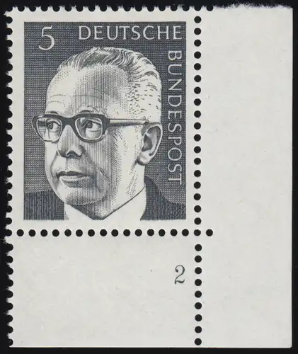 635 Gustav Hinemann 5 Pf ** FN2 (mince chiffre)