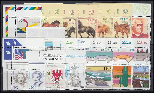 1895-1964 Bund-Jahrgang 1997 kpl. Ecken oben links ** postfrisch