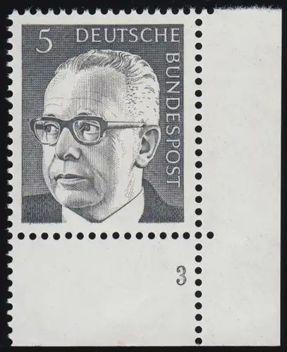 635 Gustav Hinemann 5 Pf ** FN3 (chiffre épais)