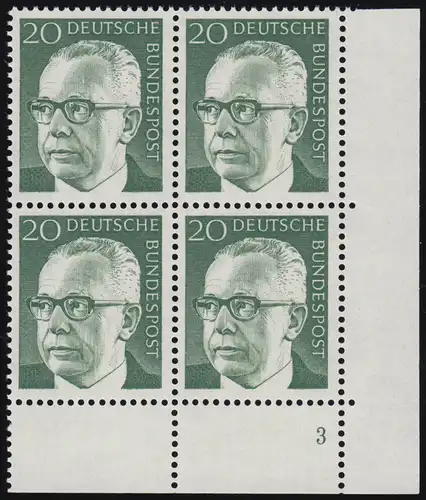 637 Gustav Hinemann 20 Pf ** Vbl FN3