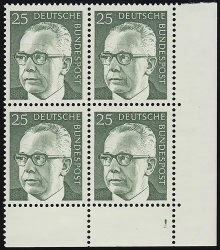 689 Gustav Hinemann 25 Pf ** Vbl FN1