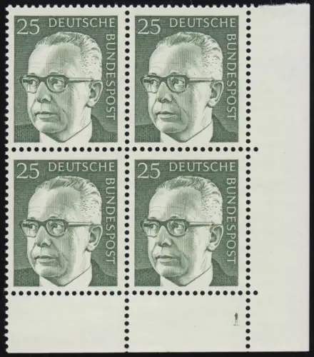 689 Gustav Hinemann 25 Pf ** Vbl FN1