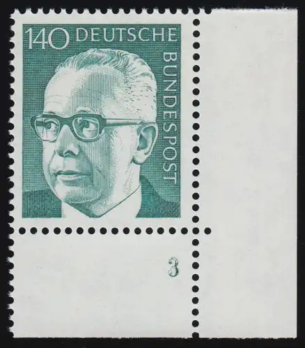 729 Gustav Heinemann 140 Pf ** FN3