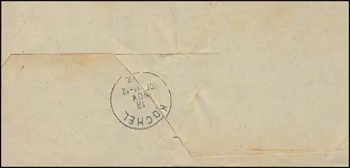 Bavière 1897: Dienst-Faltbrief Einkreis SCHLEHDORF 18.11.97 après Einkrein KOCHEL