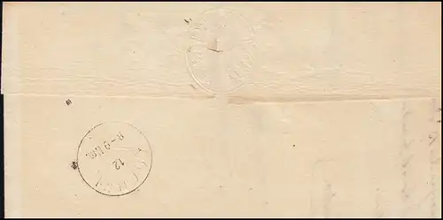 Bayern 1887: Faltbrief Einkreis BENEDIKTBEUERN 12.7.87 nach KOCHEL 12.7.