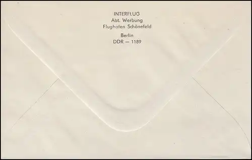 U 2 Burgen Interflug Zudruck Olympia Seoul, SSt BERLIN Sonderflüge 9.9.1988