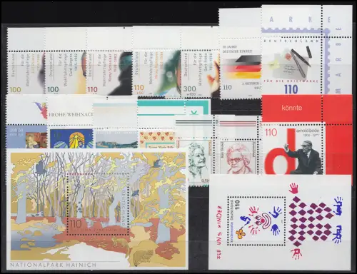 2087-2155 année fédérale 2000 cv. coins en haut à droite ** post-fraîchissement