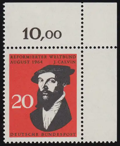 439 Société mondiale réformée Calvin ** Coin o.r. de préhension dg-dg