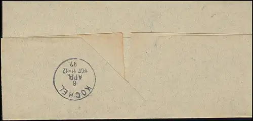 Bavière 1897: Service-Faltbrief Einkreis SCHLEHDORF 7.4.97 selon KOCHEL 8.4.98