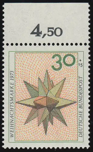 790 Weihnachten 30+15 Pf ** Oberrand