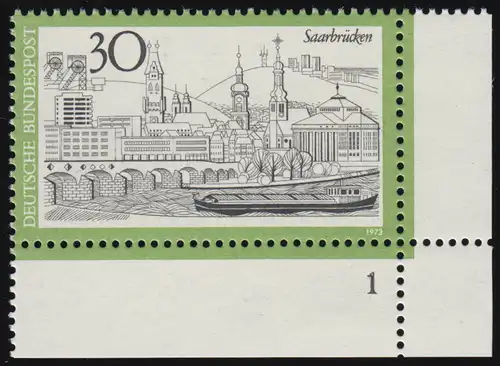 787 Tourisme 30 Pf Sarrebruck ** FN1