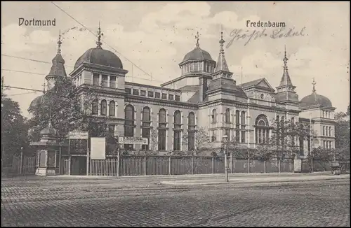 AK Parkanlage Fredenbaum: Saalbau, DORTMUND 27.3.1911