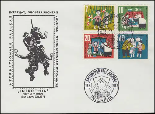 SSt BAESWEILER Interphil Zeche Bergbau auf Umschlag Märchen Hänsel und Gretel