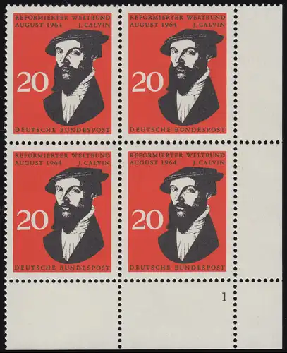 439 Reformierter Weltbund Calvin ** Vbl FN1 Zähnung dg-dg