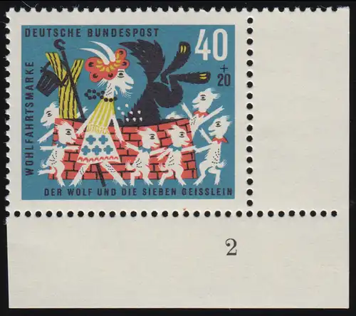 411 Wohn Grimm 40+20 Pf Sept fils ** FN2 Contour 8-0 Fn 2