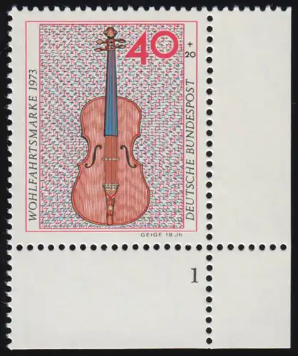 784 Instruments de musique de bienfaisance 40+20 Pf violon ** FN1