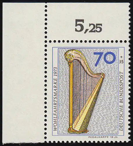 785 Instruments de musique de bien-être 70+35 Pf Pointes de pédale ** coin o.l.