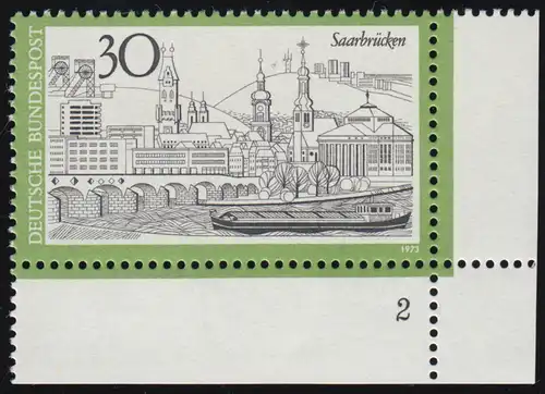 787 Tourisme 30 Pf Sarrebruck ** FN2