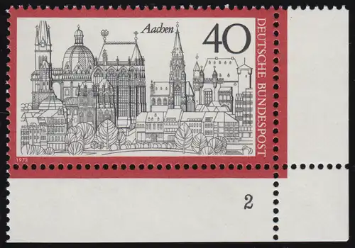 788 Fremdenverkehr 40 Pf Aachen** FN2
